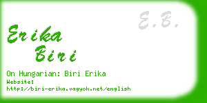 erika biri business card